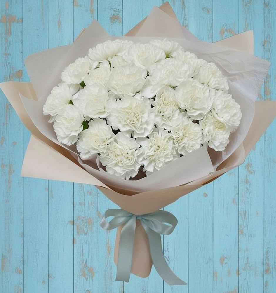 Букет цветов из: Гвоздики в Горбунки