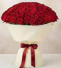 Букет 101 Красная роза Милано в Горбунки