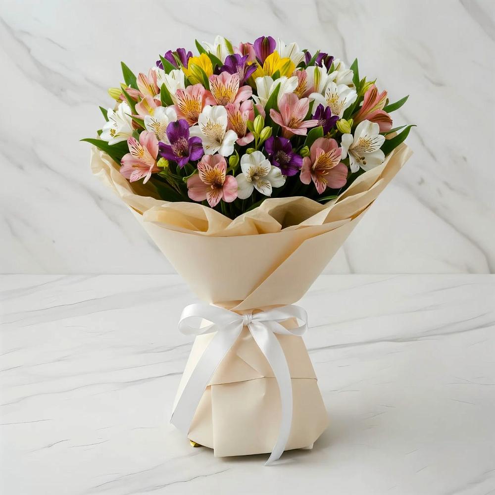 Букет цветов из: Альстромерии в Горбунки