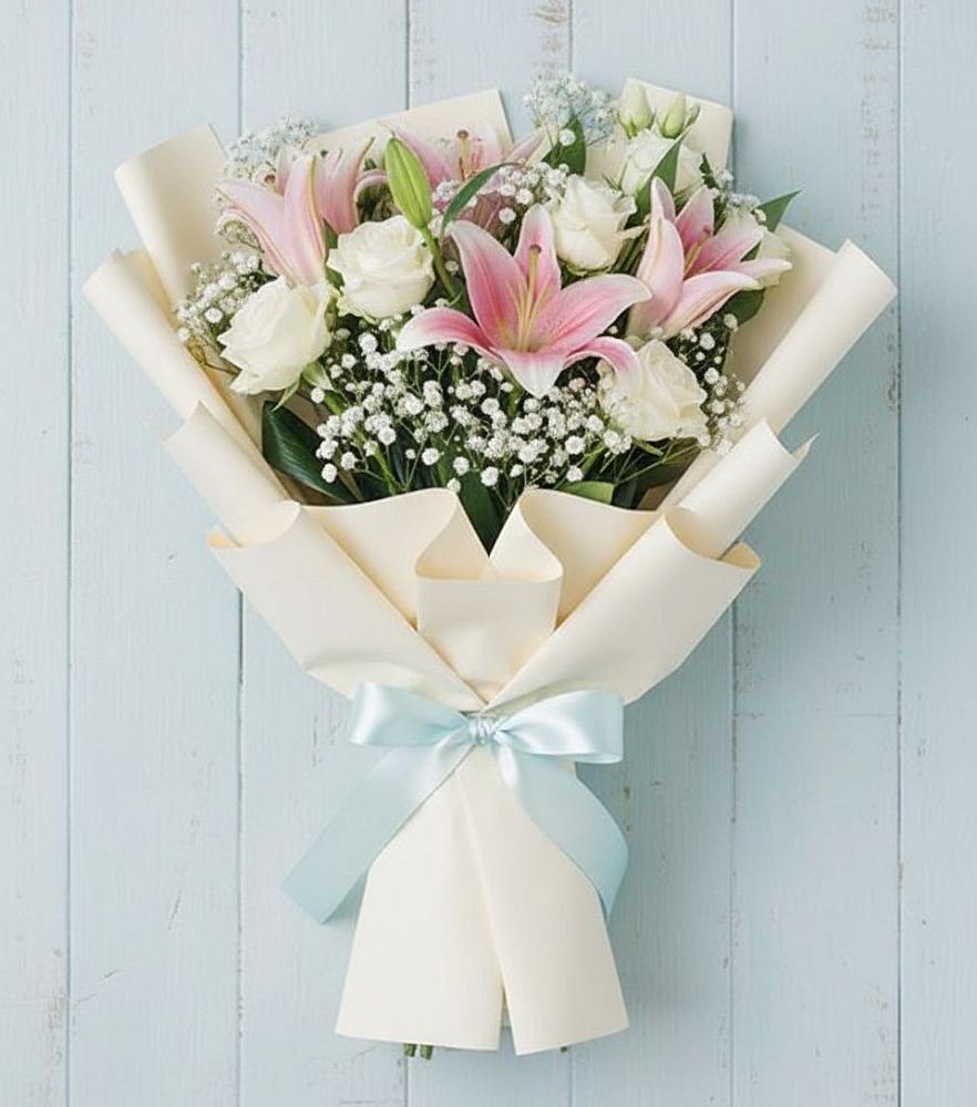 Букет цветов из: Лилии в Горбунки