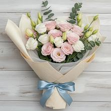 Букет цветов из:  Лизиантусы #REPLACE_PRED# Горбунки