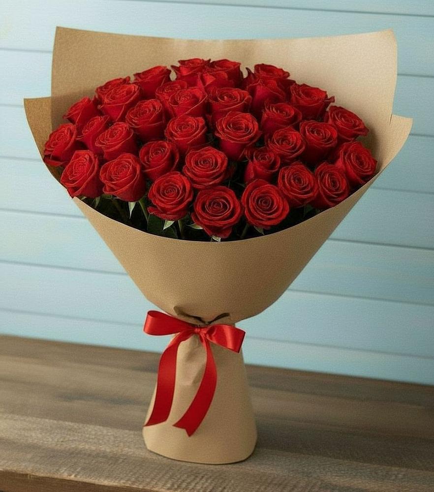 Букет Красные розы Милано в Горбунки