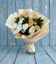 Букет цветов из:  Розы и Хризантемы #REPLACE_PRED# Горбунки