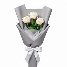 Букет 3 белые розы #REPLACE_PRED# Горбунки