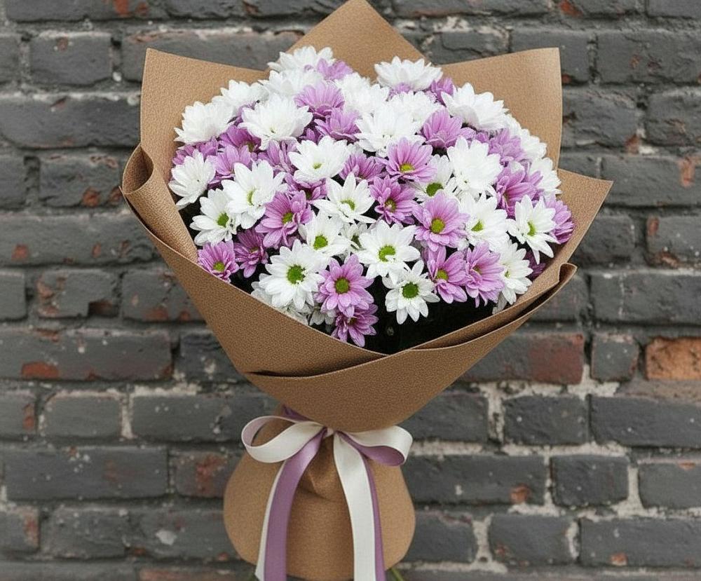 Букет цветов из: Хризантемы в Горбунки