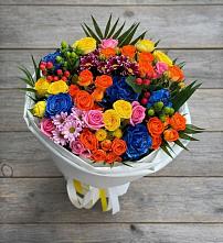 Букет цветов из:  Розы и Хризантемы в Горбунки