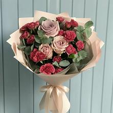 Букет цветов из:  Гвоздики и Розы #REPLACE_PRED# Горбунки