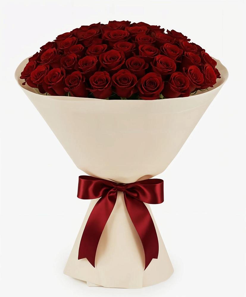 Букет 101 Бордовая роза Блэк Бакарра в Горбунки