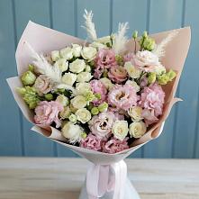 Букет цветов из:  Альстромерии и Розы #REPLACE_PRED# Горбунки