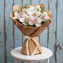 Букет цветов из:  Орхидеи и Розы #REPLACE_PRED# Горбунки